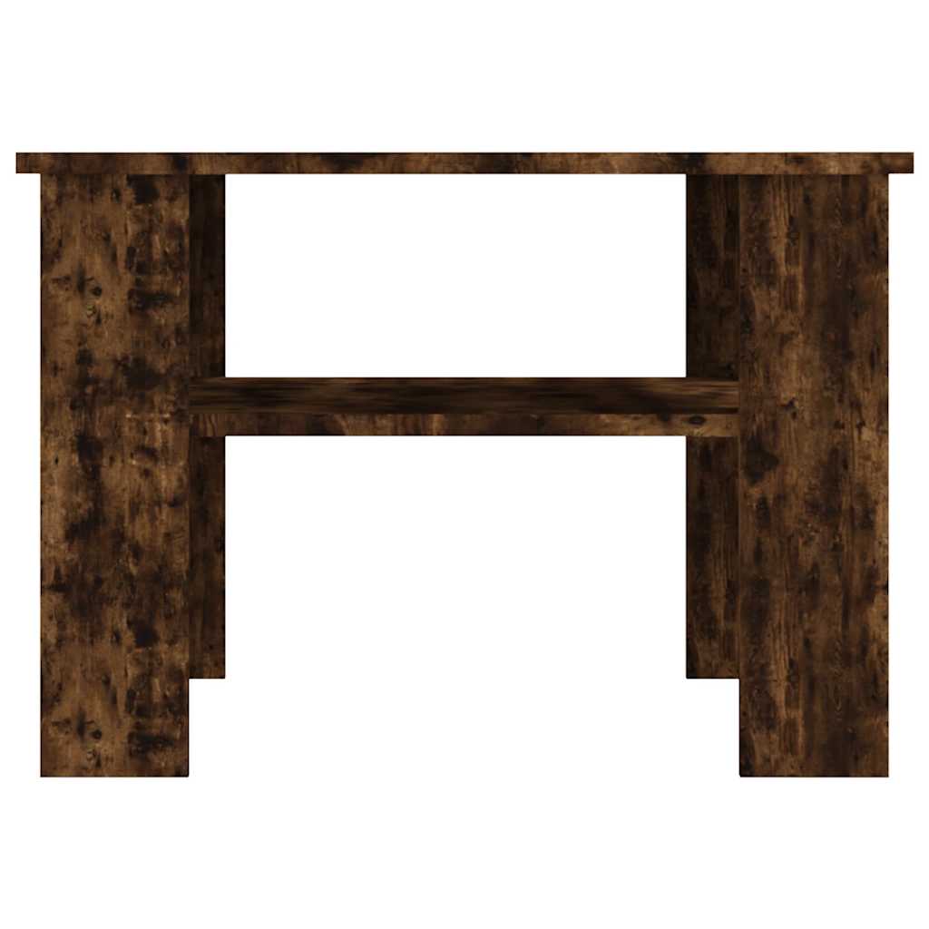 Τραπεζάκι Σαλονιού Καπνιστή Δρυς 60x60x42 εκ. Επεξεργ. Ξύλο - Pakobazaar