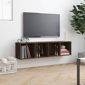 Βιβλιοθήκη/Έπιπλο Τηλεόρασης Καφέ Δρυς 143x30x36 εκ. Επεξ. Ξύλο - Pakobazaar