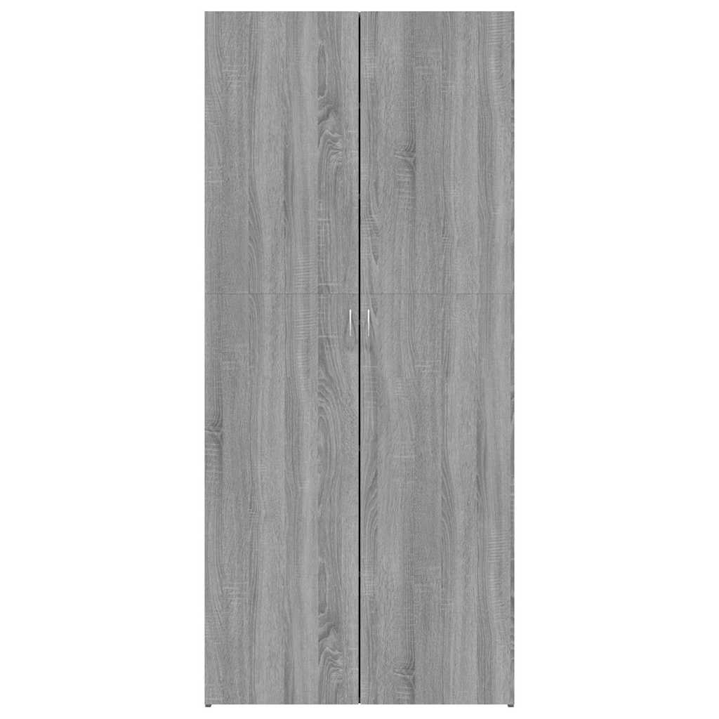 Παπουτσοθήκη Γκρι Sonoma 80x35,5x180 εκ. από Επεξεργασμένο Ξύλο
