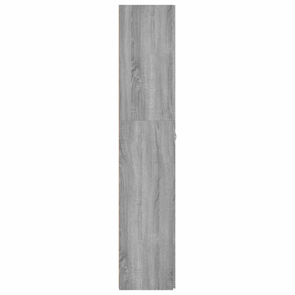 Παπουτσοθήκη Γκρι Sonoma 80x35,5x180 εκ. από Επεξεργασμένο Ξύλο