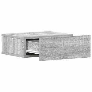 Κομοδίνο Κρεμαστό Γκρι Sonoma 40x30x15 εκ. Επεξεργασμένο Ξύλο