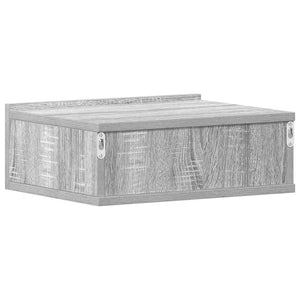 Κομοδίνο Κρεμαστό Γκρι Sonoma 40x30x15 εκ. Επεξεργασμένο Ξύλο