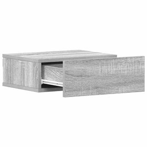Κομοδίνα Κρεμαστά 2 τεμ. Γκρι Sonoma 40x30x15εκ. Επεξεργ. Ξύλο