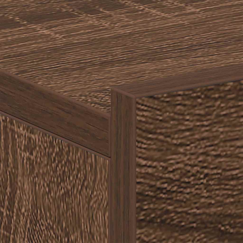 Κομοδίνο Κρεμαστά Καφέ Δρυς 40x30x15 εκ. Επεξεργ. Ξύλο