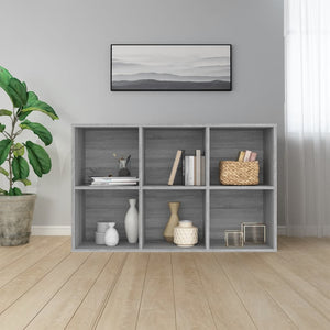 Βιβλιοθήκη/Βοηθητικό Ντουλάπι Γκρι sonoma 66x30x98εκ. Επεξ Ξύλο