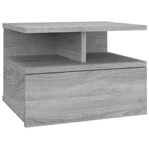 Κομοδίνα Κρεμαστά 2 τεμ. Γκρι sonoma 40x31x27 εκ. Επεξεργ. Ξύλο