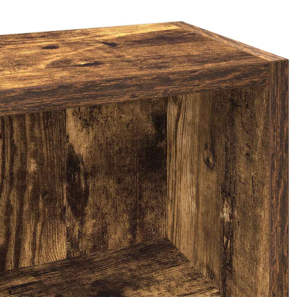 Ντουλάπια CD 2 τεμ. Καπν. Δρυς 21x16x93,5 εκ Επεξεργασμένο Ξύλο - Pakobazaar