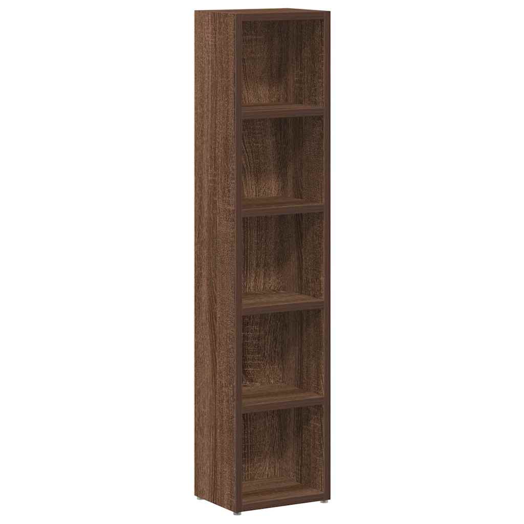 Ντουλάπια CD 2 τεμ. Καφέ δρυς 21x16x93,5 εκ Επεξεργασμένο Ξύλο