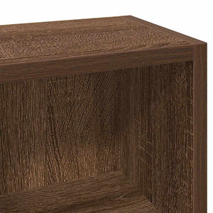 Ντουλάπια CD 2 τεμ. Καφέ δρυς 21x16x93,5 εκ Επεξεργασμένο Ξύλο