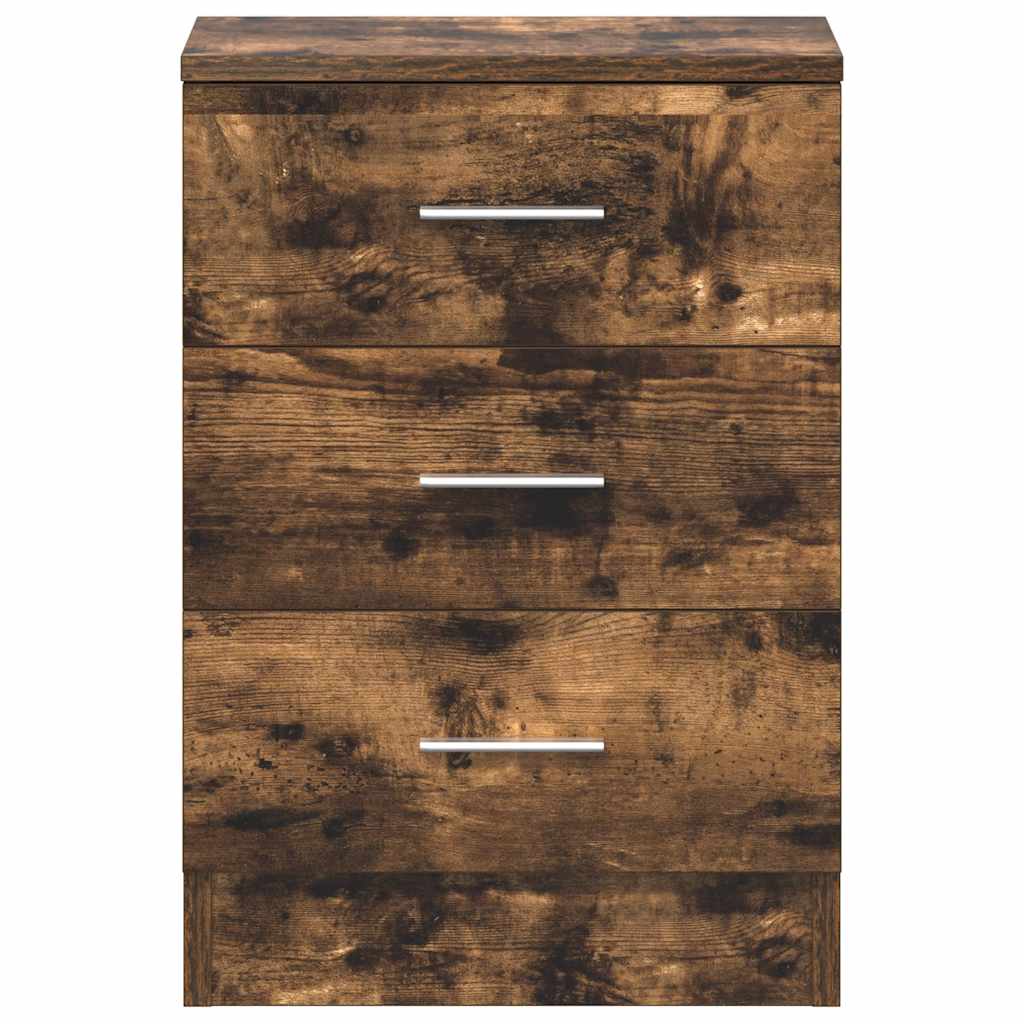 Κομοδίνο Καπνιστή Δρυς 38 x 35 x 56 εκ. από Επεξεργασμένο Ξύλο
