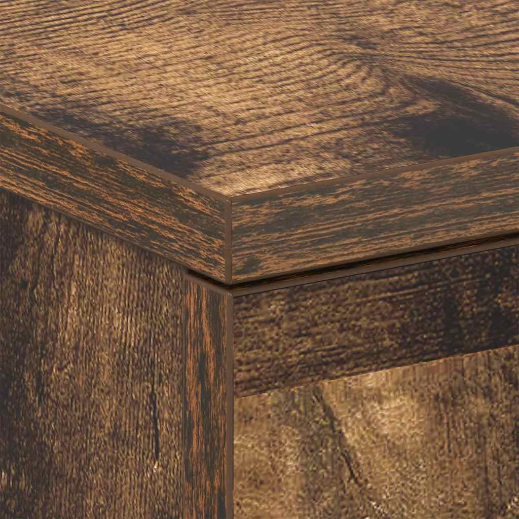 Κομοδίνο Καπνιστή Δρυς 38 x 35 x 56 εκ. από Επεξεργασμένο Ξύλο