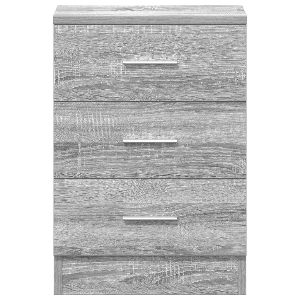 Κομοδίνο Γκρι Sonoma 38x35x56 εκ. από Επεξεργασμένο Ξύλο