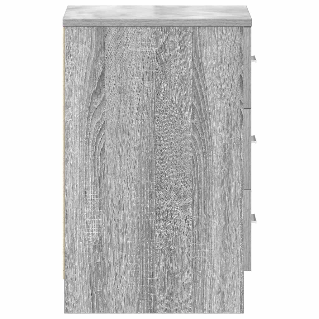 Κομοδίνο Γκρι Sonoma 38x35x56 εκ. από Επεξεργασμένο Ξύλο