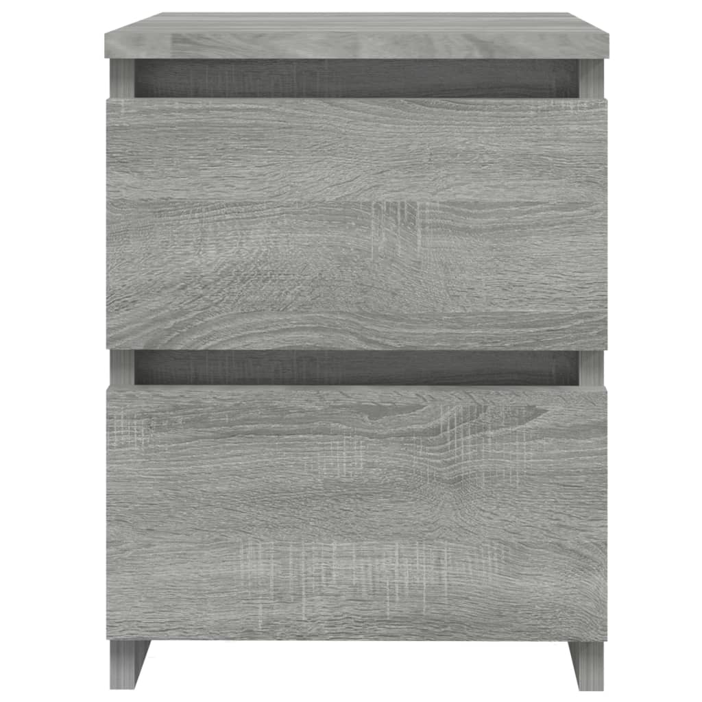 Κομοδίνο Γκρι Sonoma 30 x 30 x 40 εκ. από Επεξεργασμένο Ξύλο - Pakobazaar