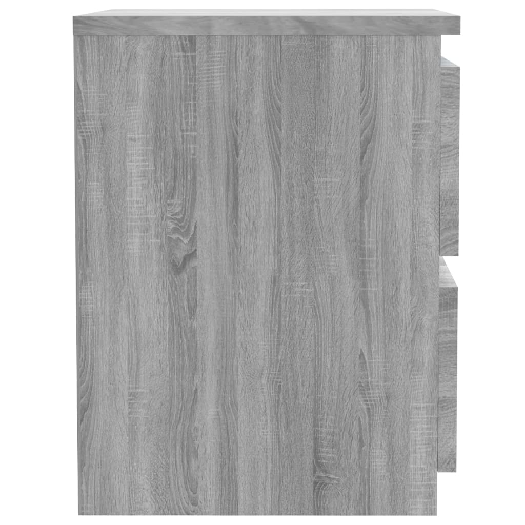 Κομοδίνο Γκρι Sonoma 30 x 30 x 40 εκ. από Επεξεργασμένο Ξύλο - Pakobazaar