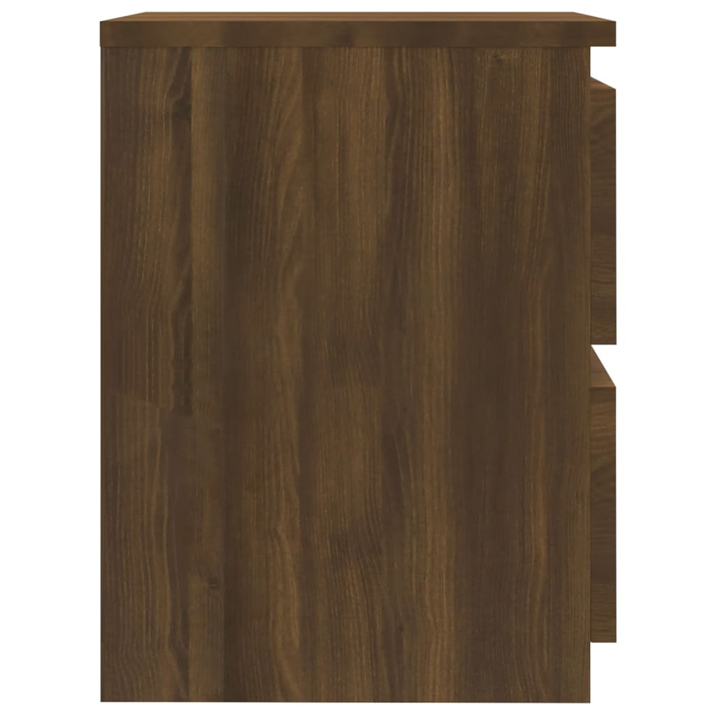 Κομοδίνο Καπνιστή Δρυς 30x30x40 εκ. από Επεξεργασμένο Ξύλο - Pakobazaar