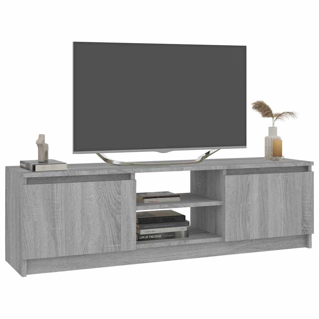 Έπιπλο Τηλεόρασης Γκρι Sonoma 120x30x35,5 εκ. από Επεξεργ. Ξύλο - Pakobazaar