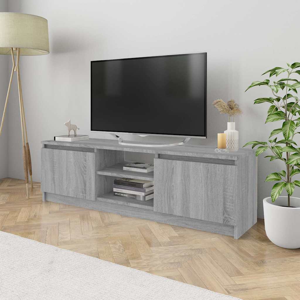 Έπιπλο Τηλεόρασης Γκρι Sonoma 120x30x35,5 εκ. από Επεξεργ. Ξύλο - Pakobazaar