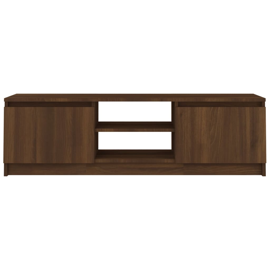 Έπιπλο Τηλεόρασης Καφέ Δρυς 120x30x35,5 εκ. Επεξεργασμένο Ξύλο