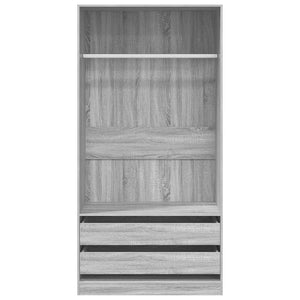 Ντουλάπα Γκρι Sonoma 100x50x200 εκ. από Επεξεργασμένο Ξύλο