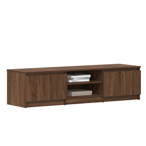 Έπιπλο Τηλεόρασης Καφέ Δρυς 140x40x35,5 εκ. από Επεξεργ. Ξύλο