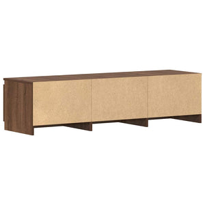 Έπιπλο Τηλεόρασης Καφέ Δρυς 140x40x35,5 εκ. από Επεξεργ. Ξύλο