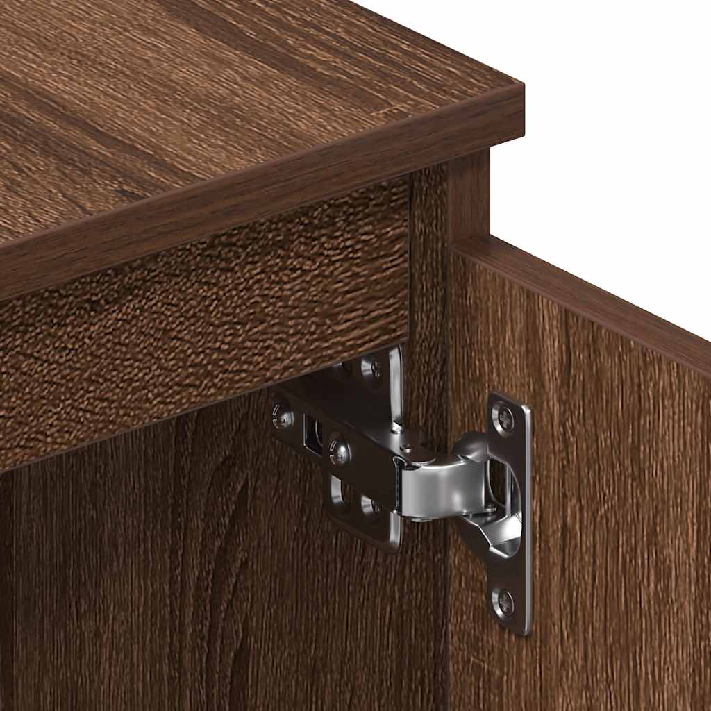 Έπιπλο Τηλεόρασης Καφέ Δρυς 140x40x35,5 εκ. από Επεξεργ. Ξύλο