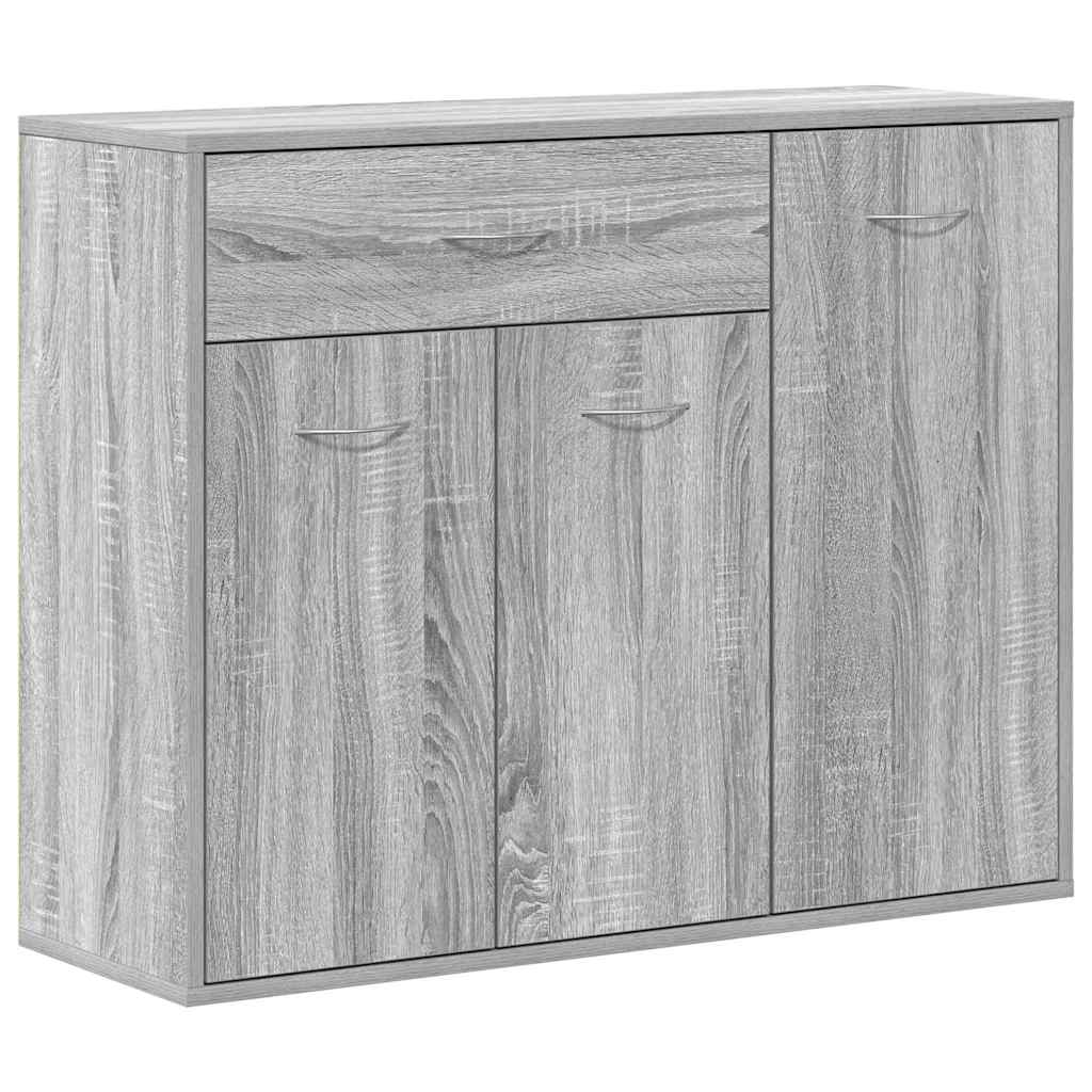 Ντουλάπι Γκρι Sonoma 88x30x70 εκ. από Επεξεργασμένο Ξύλο - Pakobazaar