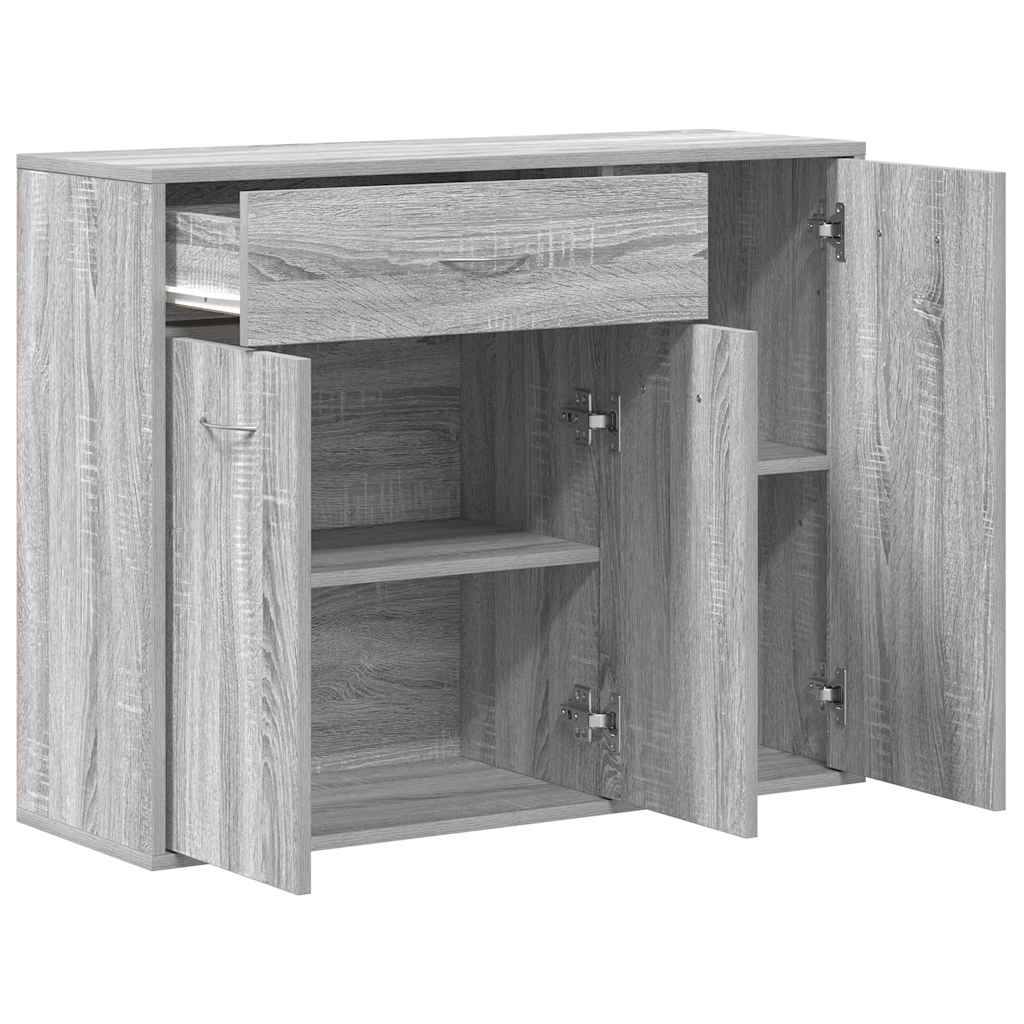 Ντουλάπι Γκρι Sonoma 88x30x70 εκ. από Επεξεργασμένο Ξύλο - Pakobazaar