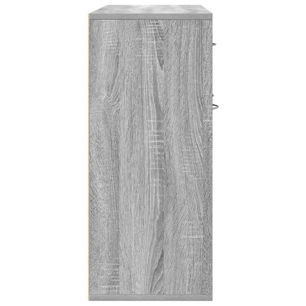 Ντουλάπι Γκρι Sonoma 88x30x70 εκ. από Επεξεργασμένο Ξύλο - Pakobazaar