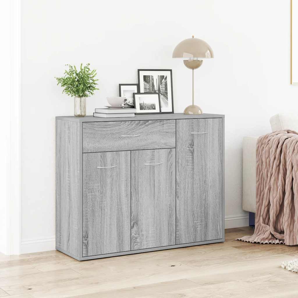Ντουλάπι Γκρι Sonoma 88x30x70 εκ. από Επεξεργασμένο Ξύλο - Pakobazaar