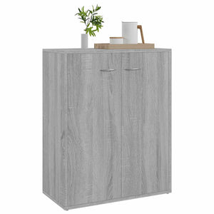 Ντουλάπι Γκρι Sonoma 60x30x75 εκ. από Επεξεργασμένο Ξύλο - Pakobazaar