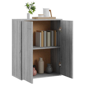 Ντουλάπι Γκρι Sonoma 60x30x75 εκ. από Επεξεργασμένο Ξύλο - Pakobazaar