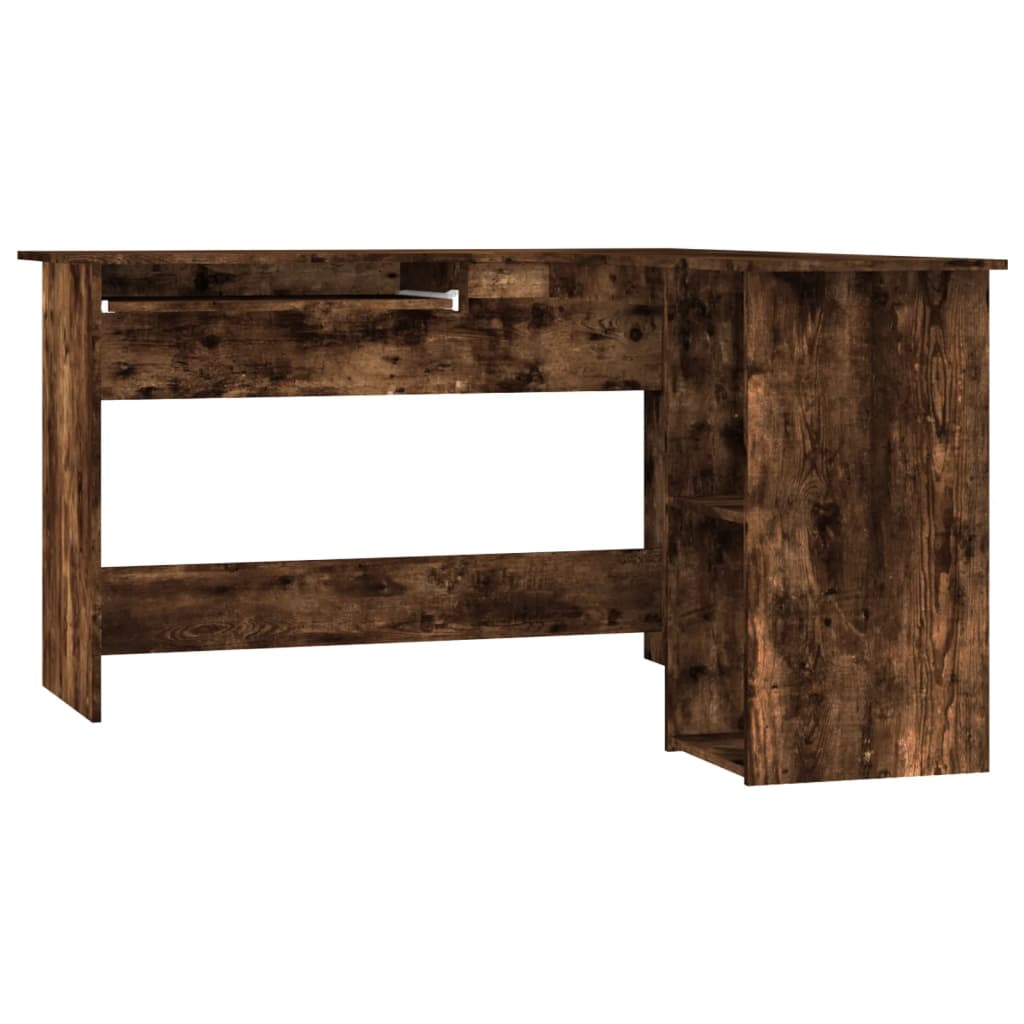 Γραφείο Γωνιακό Καπνιστή Δρυς 120x140x75 εκ. Επεξεργασμένο Ξύλο - Pakobazaar