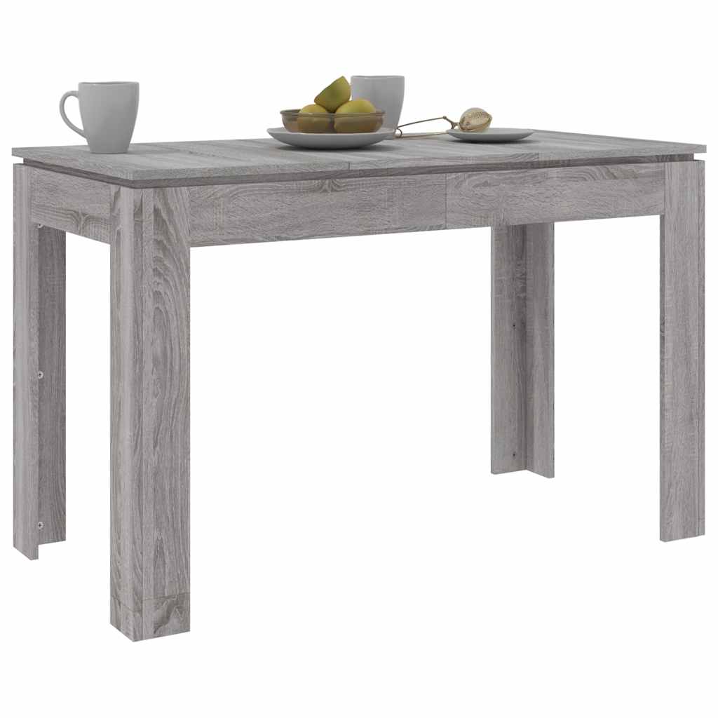 Τραπεζαρία Γκρι Sonoma 120 x 60 x 76 εκ. από Επεξεργασμένο Ξύλο - Pakobazaar