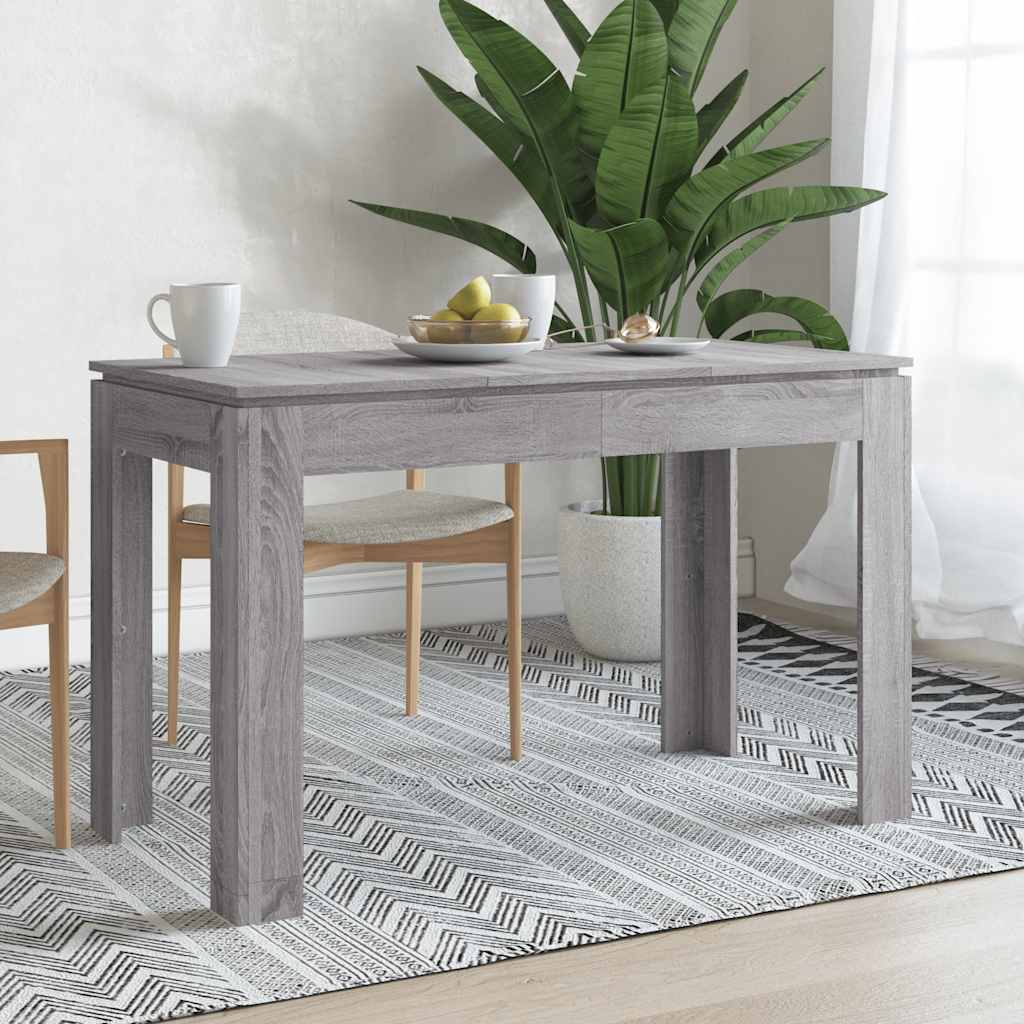 Τραπεζαρία Γκρι Sonoma 120 x 60 x 76 εκ. από Επεξεργασμένο Ξύλο - Pakobazaar