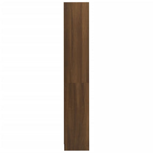 Βιβλιοθήκη με 4 Ράφια Καφέ Δρυς 80x24x142 εκ. Επεξεργ. Ξύλο