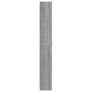 Βιβλιοθήκη με 5 Ράφια Γκρι Sonoma 80x24x175 εκ. Επεξεργ. Ξύλο - Pakobazaar