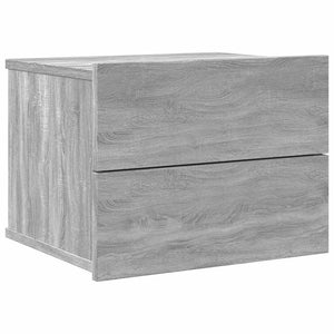 Κομοδίνα 2 Τεμ. Γκρι Sonoma 40x30x30 εκ. από Επεξεργασμένο Ξύλο - Pakobazaar