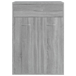Παπουτσοθήκη Γκρι Sonoma 60x35x84 εκ. από Επεξεργασμένο Ξύλο