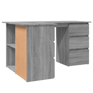 Γραφείο Γωνιακό Γκρι Sonoma 145x100x76 εκ. Επεξεργασμένο Ξύλο