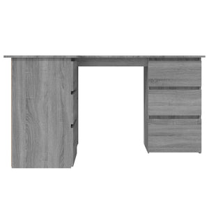 Γραφείο Γωνιακό Γκρι Sonoma 145x100x76 εκ. Επεξεργασμένο Ξύλο