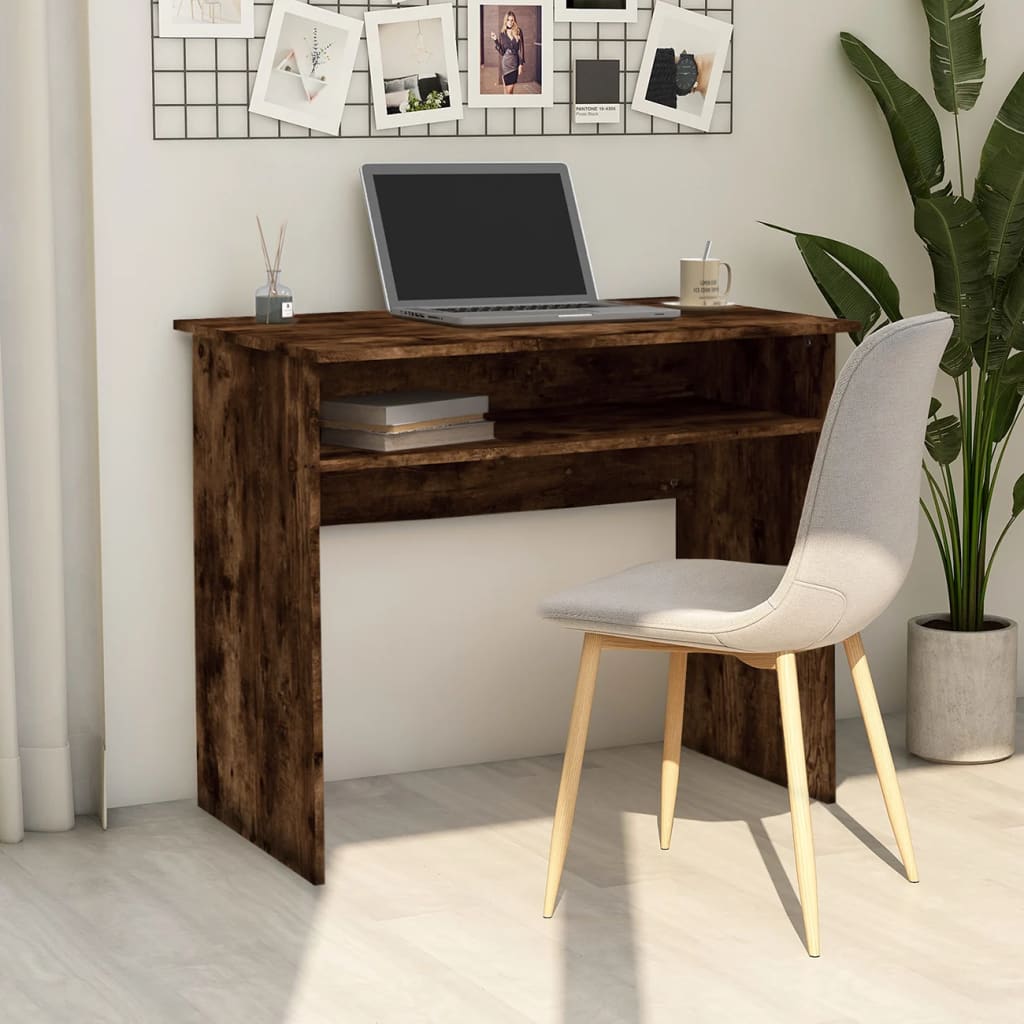 Γραφείο Καπνιστή Δρυς 90 x 50 x 74 εκ. από Επεξεργασμένο Ξύλο - Pakobazaar