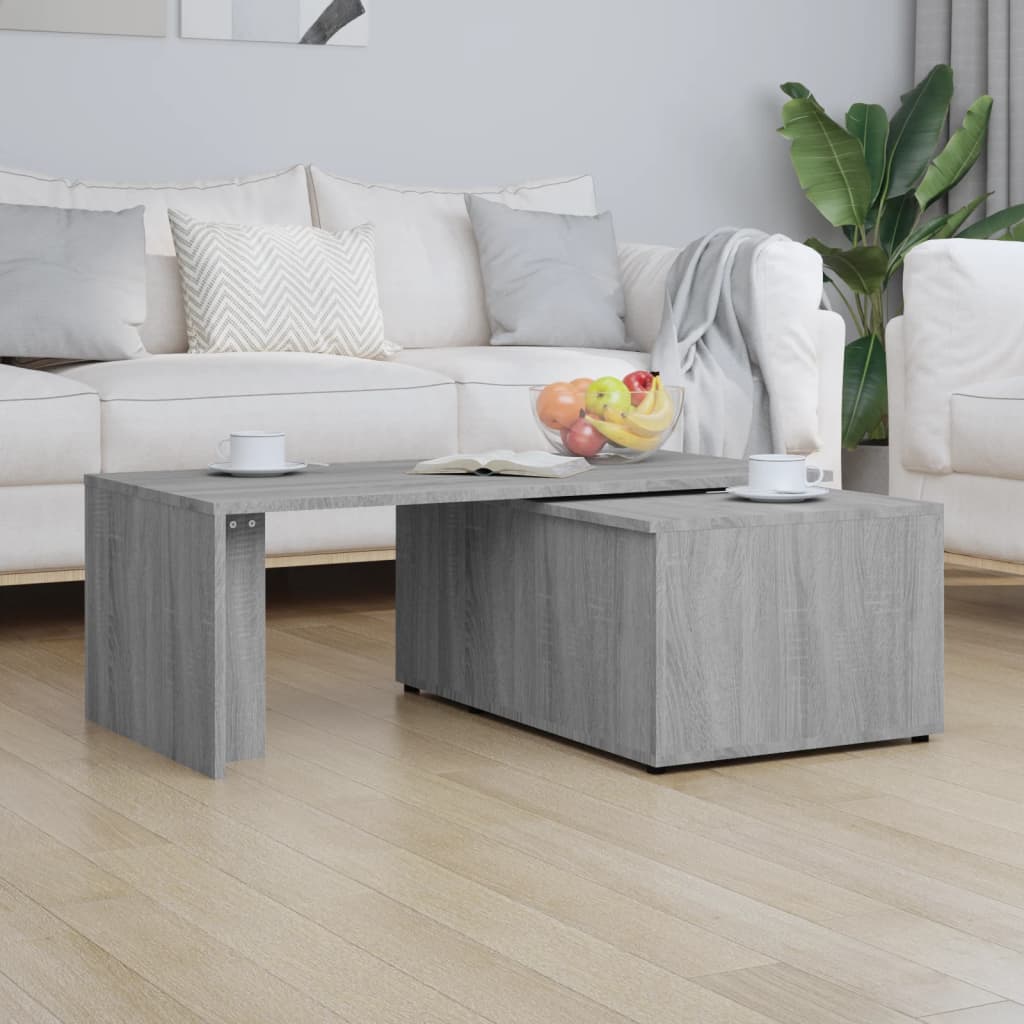 Τραπεζάκι Σαλονιού Γκρι Sonoma 150x50x35 εκ. Επεξεργασμένο Ξύλο