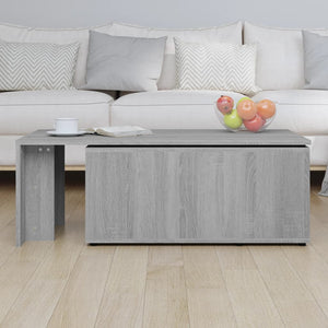 Τραπεζάκι Σαλονιού Γκρι Sonoma 150x50x35 εκ. Επεξεργασμένο Ξύλο