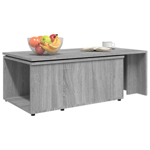 Τραπεζάκι Σαλονιού Γκρι Sonoma 150x50x35 εκ. Επεξεργασμένο Ξύλο