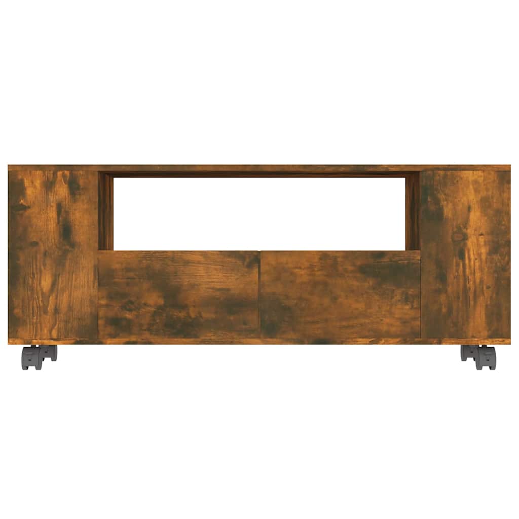 Έπιπλο Τηλεόρασης Καπνιστή Δρυς 120x35x48 εκ. Επεξ. Ξύλο