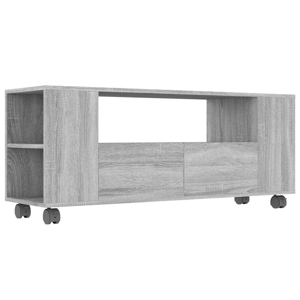 Έπιπλο Τηλεόρασης Γκρι Sonoma 120x35x48 εκ. από Επεξεργ. Ξύλο
