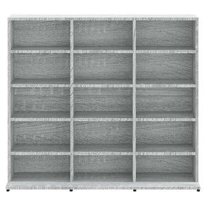 Έπιπλο για CD Γκρι Sonoma 100x23x89,5 εκ. Επεξεργασμένο Ξύλο - Pakobazaar