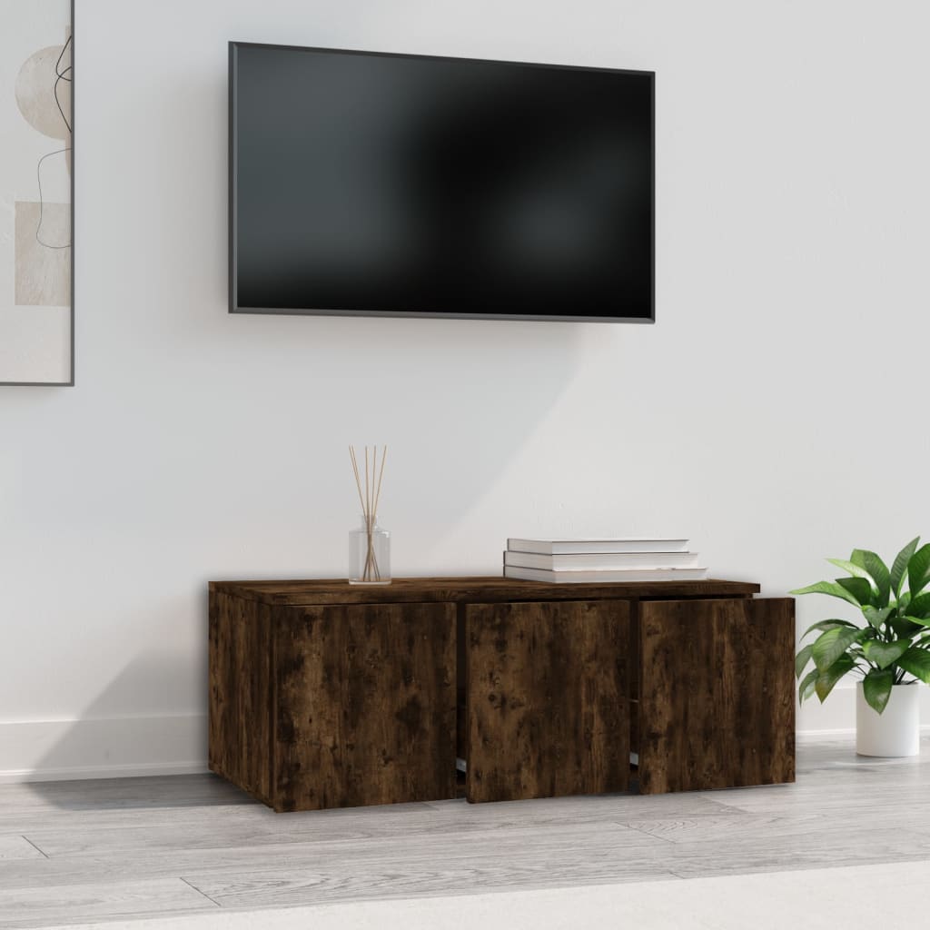 Έπιπλο Τηλεόρασης Καπνιστή Δρυς 80 x 34 x 30 εκ. Επεξ. Ξύλο
